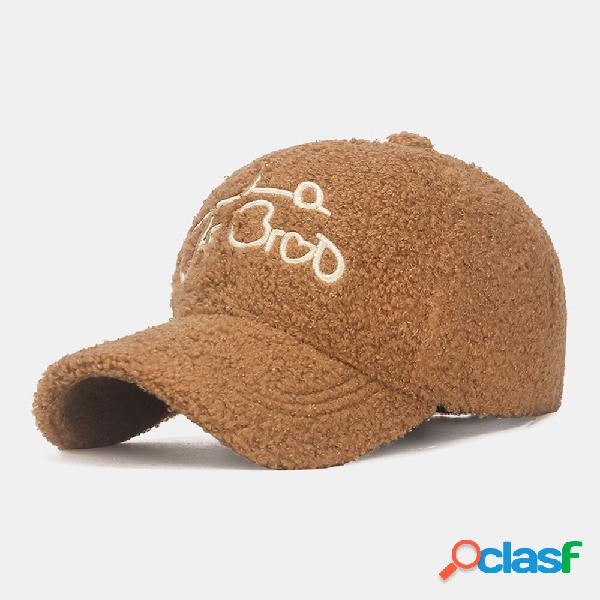 Berretto da baseball da uomo Teddy Velvet Love Letter Ricamo