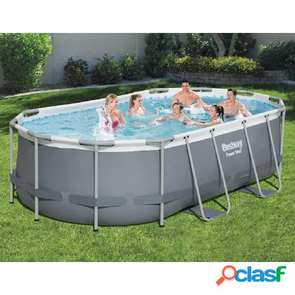 Bestway Piscina Fuori Terra Ovale Power Steel 427x250x100 cm