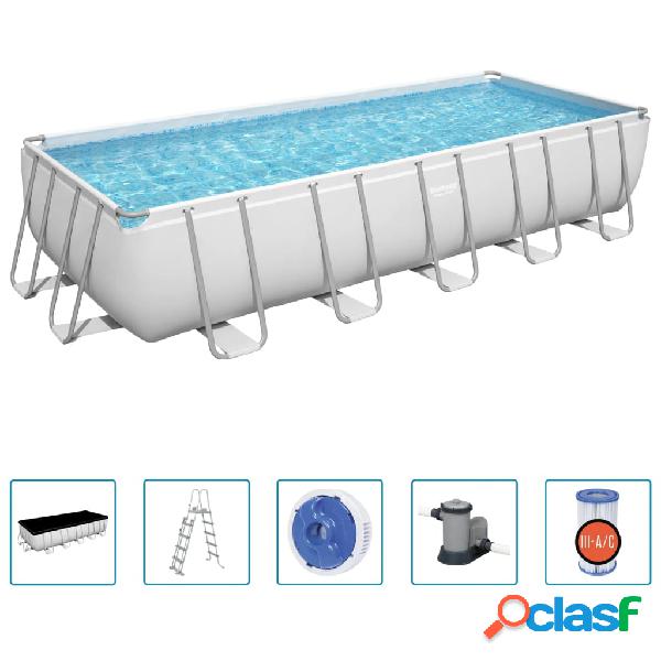 Bestway Piscina Fuori Terra Power Steel Rettangolare 19281 L