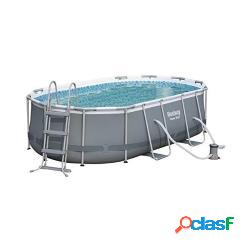 Bestway piscina power steel frame ovale cm. 427x250x100 con