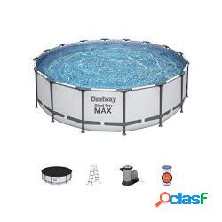 Bestway steel pro max set piscina 4.88m x 1.22m - Bestway -