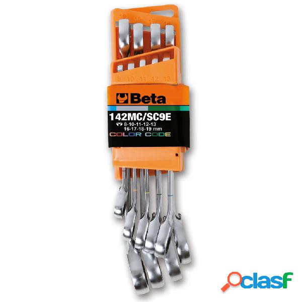 Beta Tools Set Chiavi Combinate Cricchetto Reversibile 9 pz