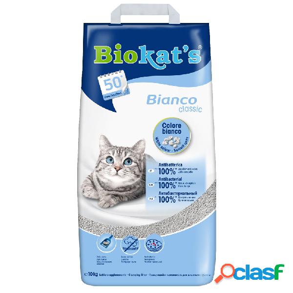 Biokats Bianco lettiera agglomerante kg.10