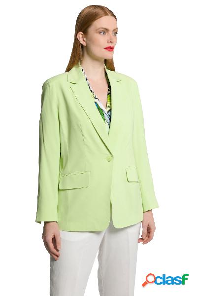 Blazer sciancrato con scollo con revers e fodera completa,