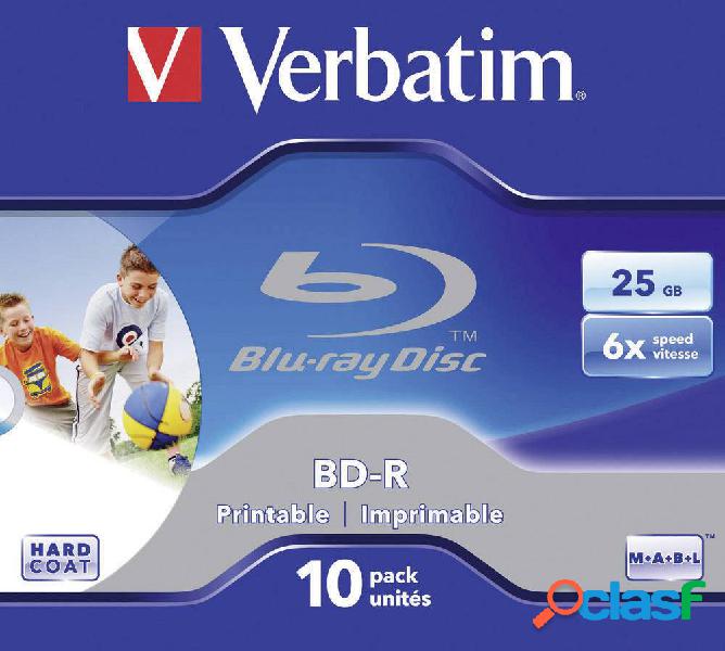 Blu-ray BD-R vergine 25 GB Verbatim 43713 10 pz. Jewel case
