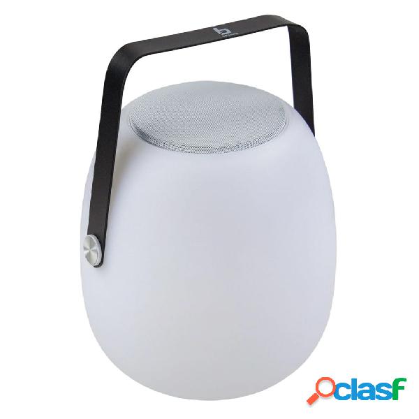 Bo-Camp Lampada da Tavolo a LED con Bluetooth Wade Bianca e