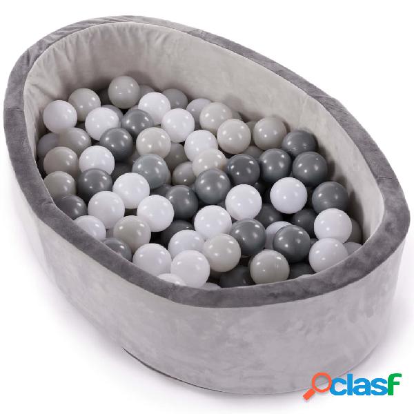 Bo Jungle B-Ball Piscina per Palline 120 Palline Grigie