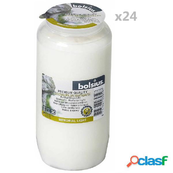 Bolsius Candele Commemorative Compo No 7 24 pz Trasparenti