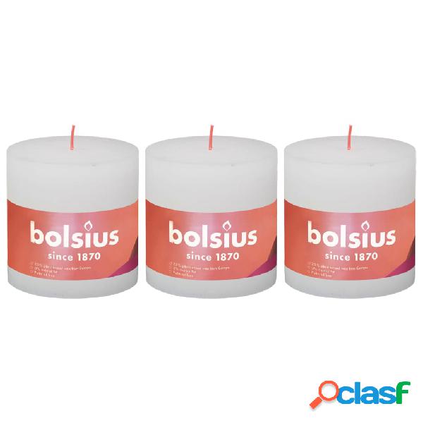 Bolsius Candele Rustiche a Colonna Shine 3 pz 100x100 mm
