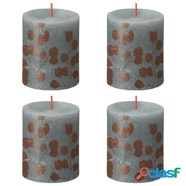 Bolsius Candele Rustiche a Colonna Silhouette 4 pz 80x68 mm