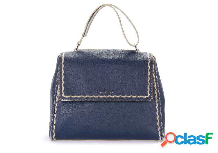 Borsa a spalla Orciani Sveva Fanty Bis blu navy