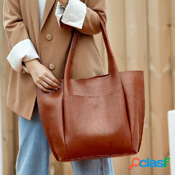 Borsa da donna con chiusura magnetica a grande capacità
