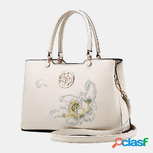 Borsa da donna vintage in stile cinese Gardenia con fiore