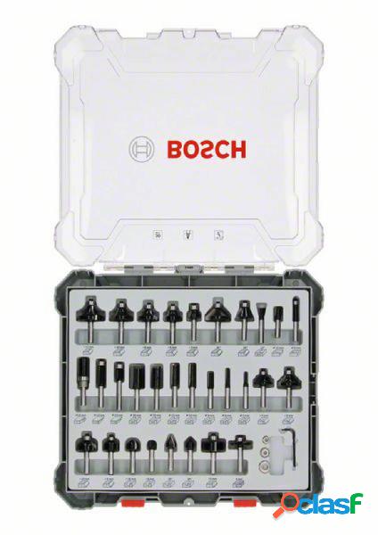 Bosch 30 pz set 6mm fresa a segnali misti manico Bosch