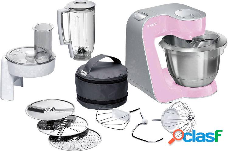 Bosch Haushalt MUM58K20 Robot da cucina 1000 W Rosa, Argento