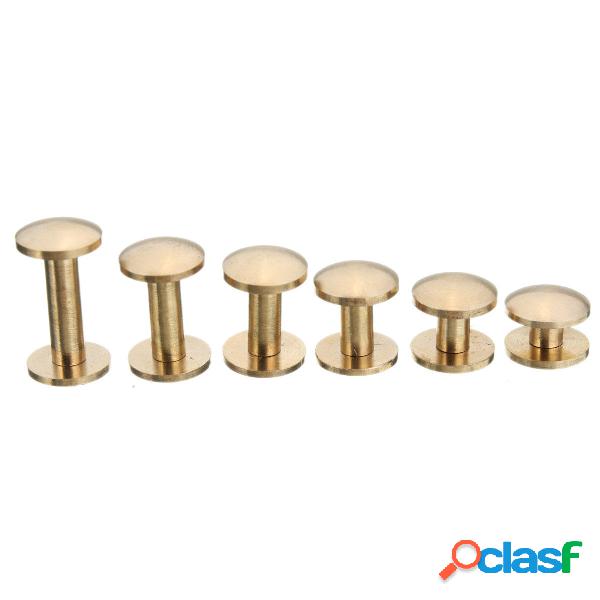 Bottone ad arco in ottone massiccio Vite Chiodo 4-15mm Vite