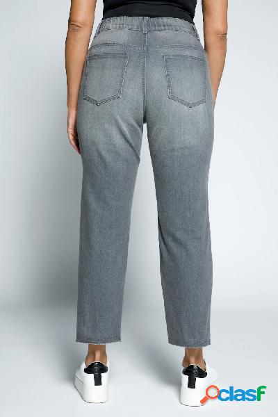 Boyfriend jeans a cinque tasche con orli non rifiniti,