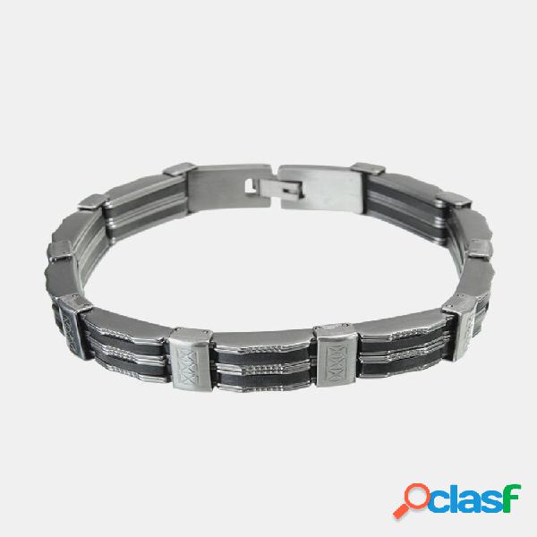 Bracciale in acciaio inossidabile e cinturino da polso