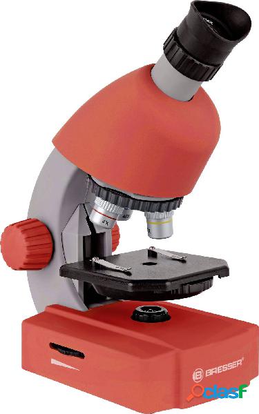 Bresser Optik rot Microscopio per bambini Monoculare 640 x