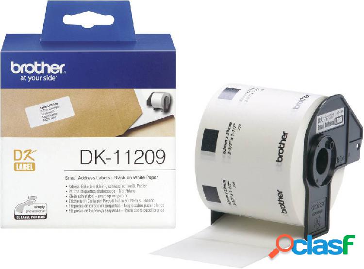 Brother DK11209 Rotolo di etichette 62 x 29 mm Carta Bianco