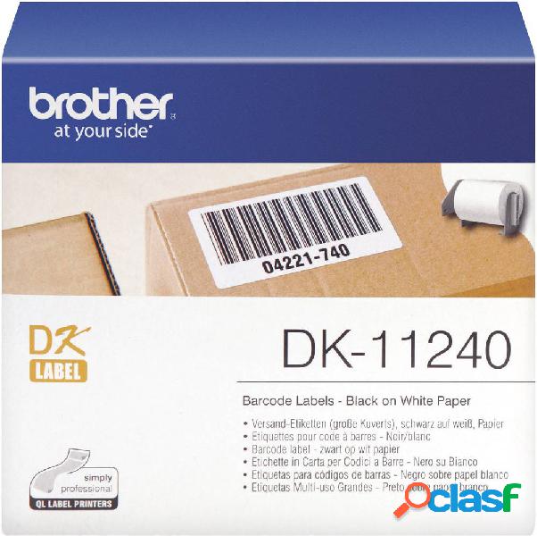 Brother DK11240 Rotolo di etichette 102 x 51 mm Carta Bianco