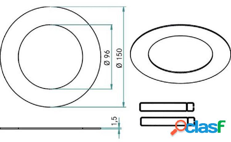 Brumberg 81014150 Anello di riduzione Nickel