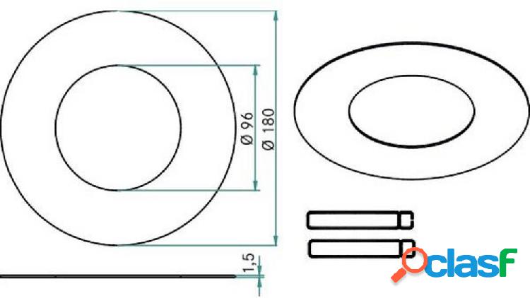 Brumberg 81015150 Anello di riduzione Nickel