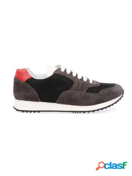 CAR SHOE SNEAKERS UOMO KUE9353D8CF0Q12 CAMOSCIO GRIGIO