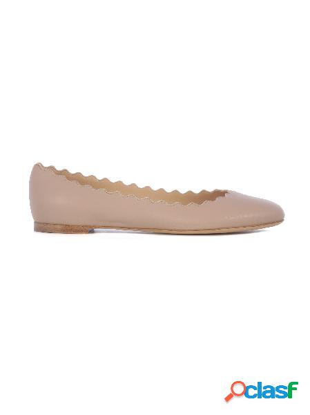 CHLOÉ BALLERINE DONNA CHC16A1607526C PELLE ROSA