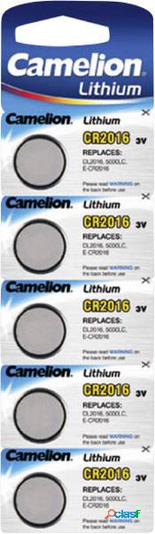 Camelion CR2016 Batteria a bottone CR 2016 Litio 75 mAh 3 V