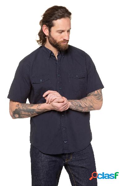 Camicia casual, mezze maniche, colletto button-down, modern