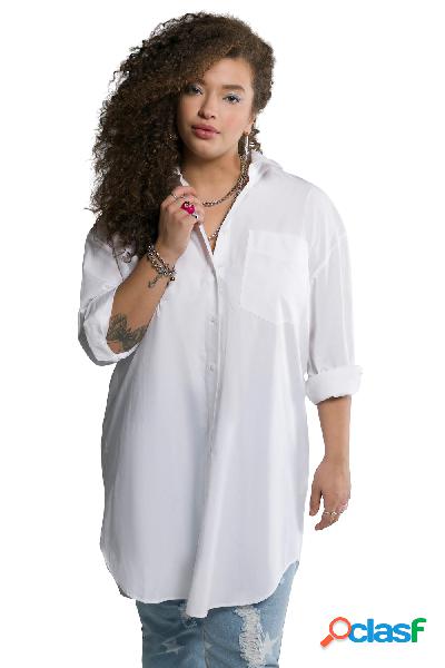 Camicia dal taglio oversize con collo da camicia e maniche