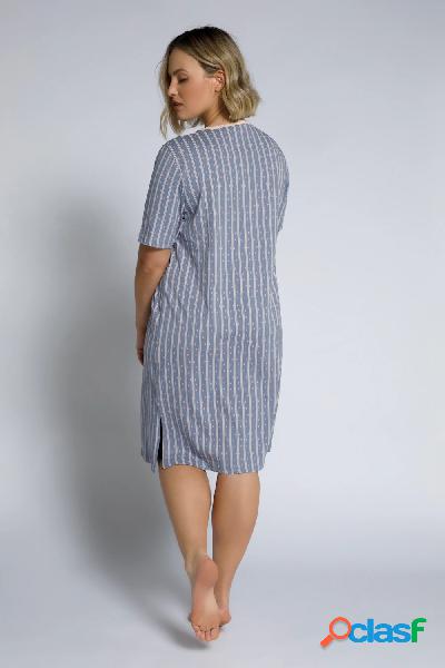 Camicie da notte in confezione da due, in pizzo e a righe,
