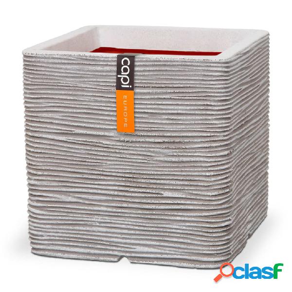 Capi Fioriera Nature Rib Quadrata 50 x 50 cm Avorio