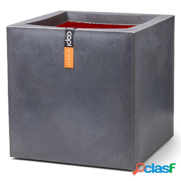 Capi Vaso Urban Smooth Quadrato 30x30x30 cm Grigio Scuro