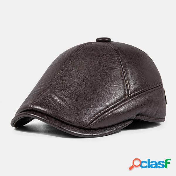 Cappelli da strillone da uomo Paraorecchie incorporati in