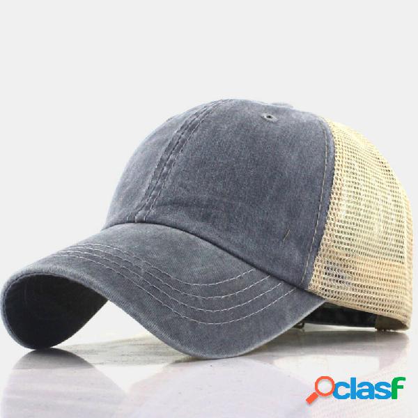 Cappello da baseball unisex in cotone lavabile fatto a