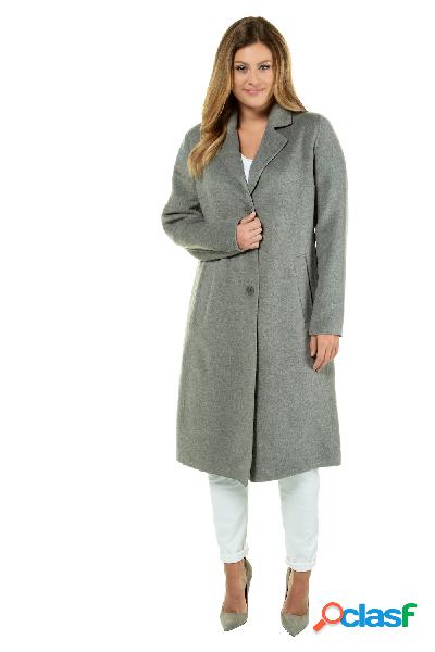 Cappotto, double face con lana, collo con risvolti,