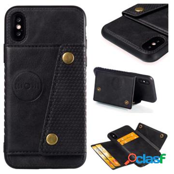 Cardholder Series iPhone X / iPhone XS Magnetic Case - Black