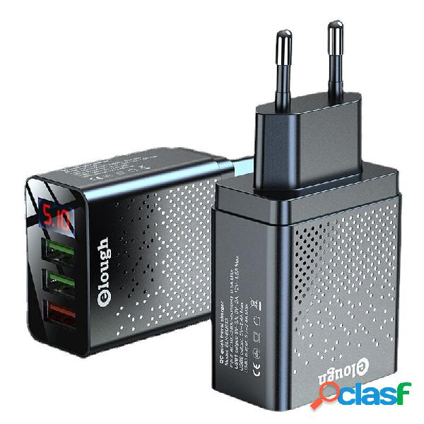 Caricabatterie USB a 3 porte Elough 30W QC3.0 Adattatore per