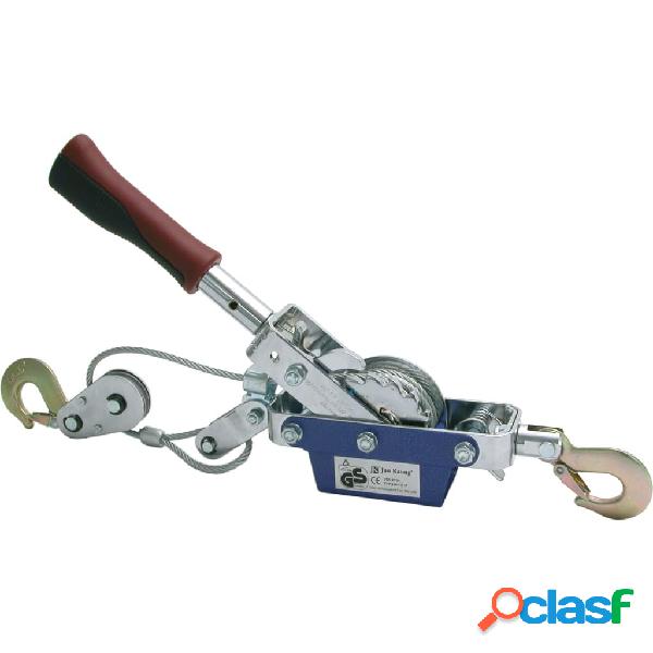Carpoint Verricello Manuale Portatile con Cavo 800 kg Cromo