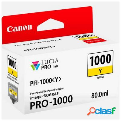 Cartuccia Canon 0549C001 PFI-1000Y originale GIALLO