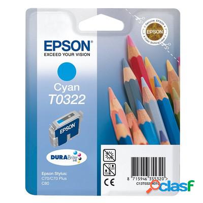 Cartuccia Epson C13T03224010 originale CIANO