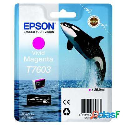 Cartuccia Epson C13T76034010 T7603 Orca originale MAGENTA
