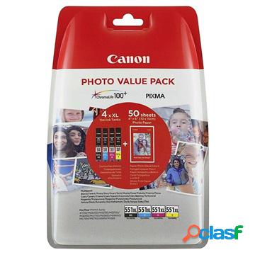 Cartuccia d'Inchiostro Canon CLI-551XL Photo Value Multipack