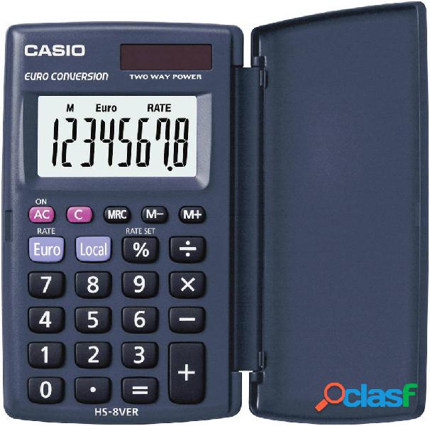 Casio HS-8VER Calcolatrice tascabile Blu scuro Display