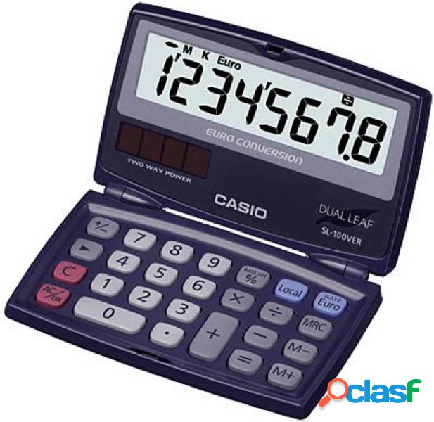 Casio SL-100VER Calcolatrice tascabile Blu Display (cifre):