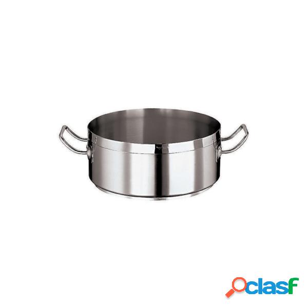 Casseruola Bassa 2 Maniglie Cm 20 Serie 2100 Inox, Lt 2,5 -