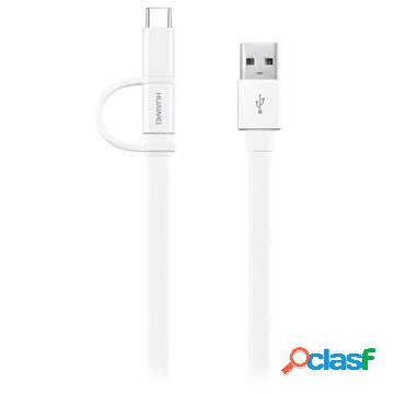 Cavo 2-in-1 USB Type-C / MicroUSB Huawei AP55S - 1.5m -