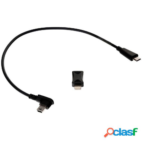Cavo 3 in 1 - USB Mini USB>Lightning